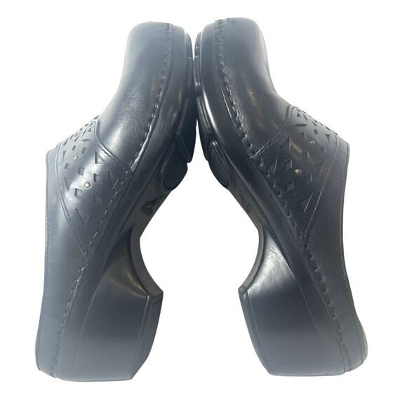 Dansko Black Leather Clog Women's EU 38 US 7.5-8 Comfort Mule Slip On Work Shoes - Picture 5 of 11